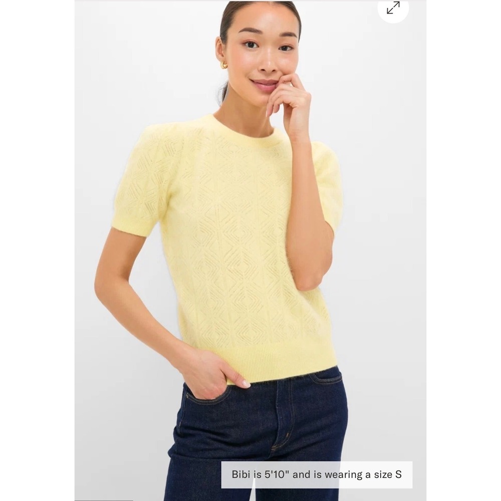 TUCKERNUCK LEXIE 100% WOOL SWEATER IN LEMON YELLOW SIZE XXL NWT